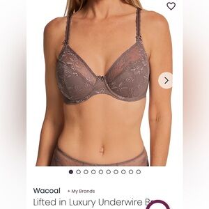 Wacoal Lace Lifted in Luxury Underwire Bra in Cappacino